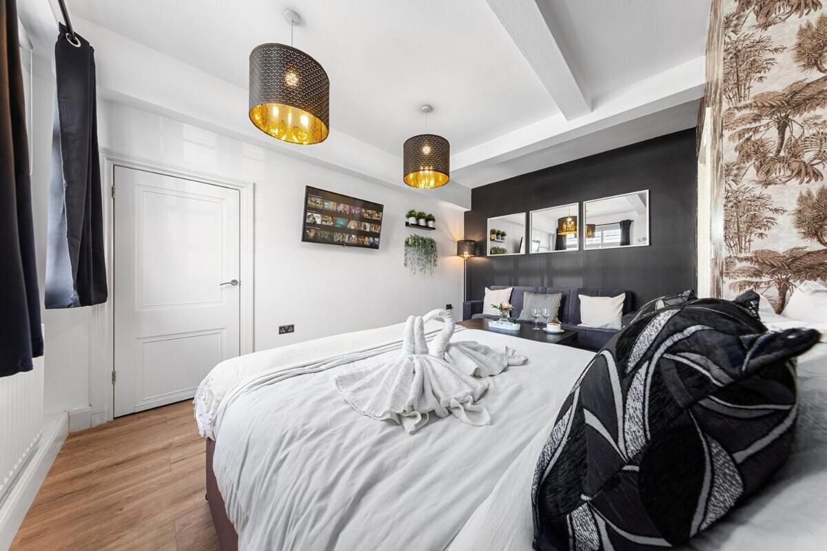 Central London Luxury, Relaxing Apartment! 2 Mins From Paddington Station! Стая снимка