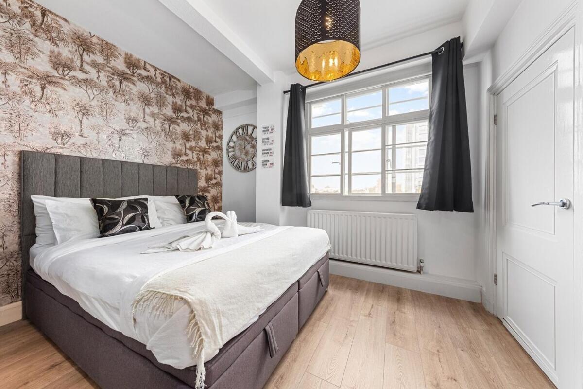 Central London Luxury, Relaxing Apartment! 2 Mins From Paddington Station! Стая снимка
