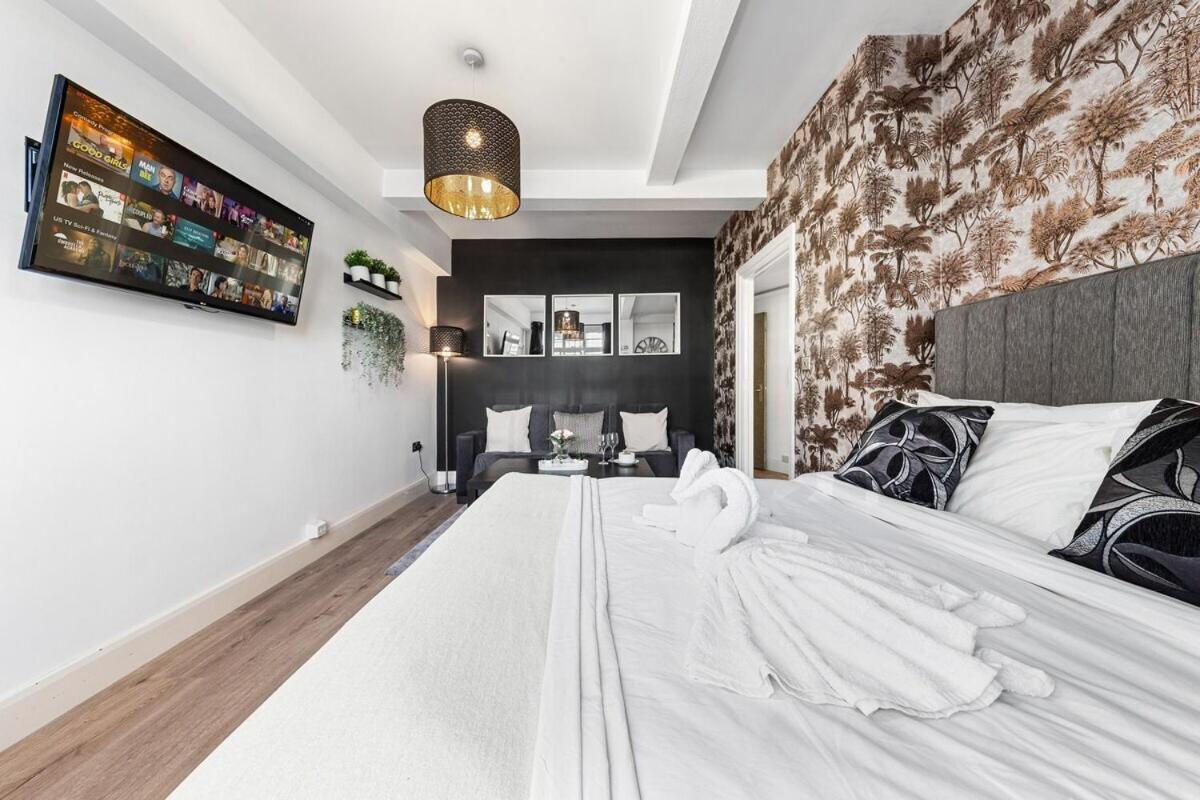 Central London Luxury, Relaxing Apartment! 2 Mins From Paddington Station! Стая снимка
