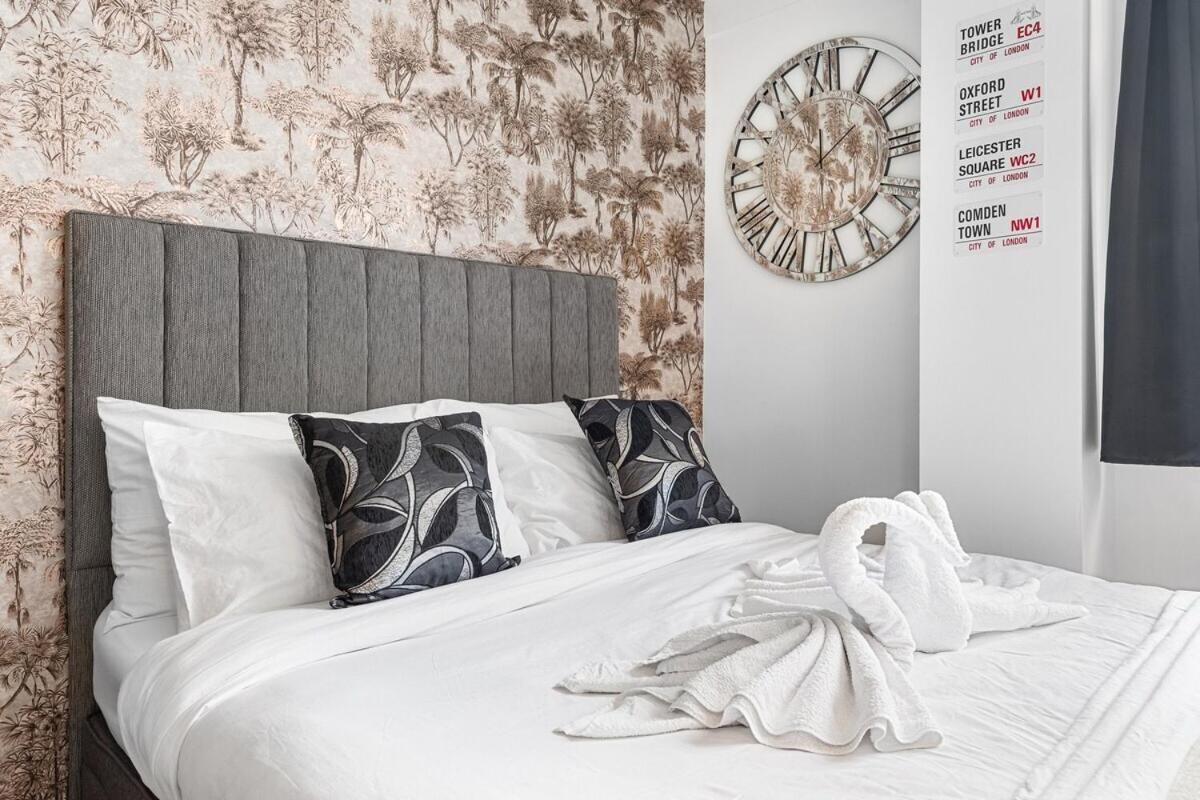 Central London Luxury, Relaxing Apartment! 2 Mins From Paddington Station! Стая снимка